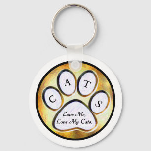 Chaveiro Ame minha corrente chave dos gatos
