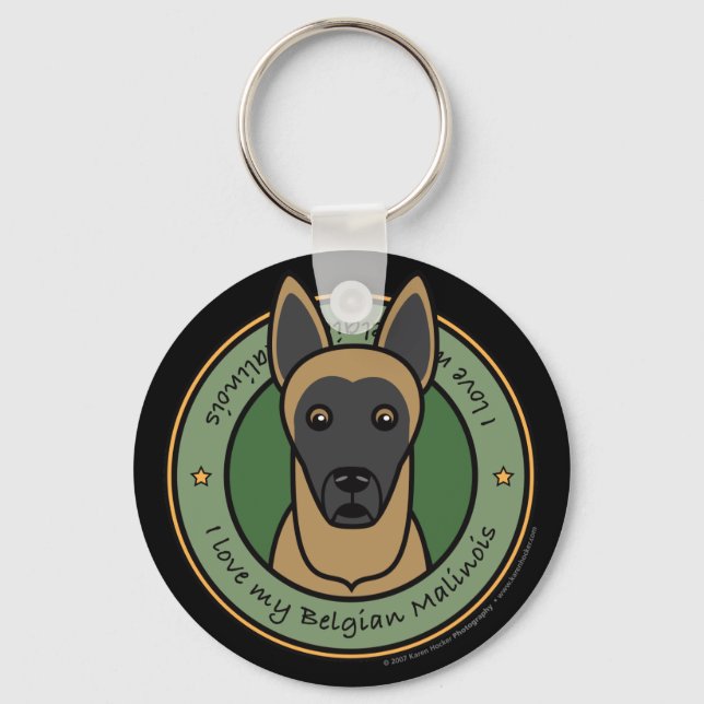 Chaveiro Ame Minha Malinois (Frente)