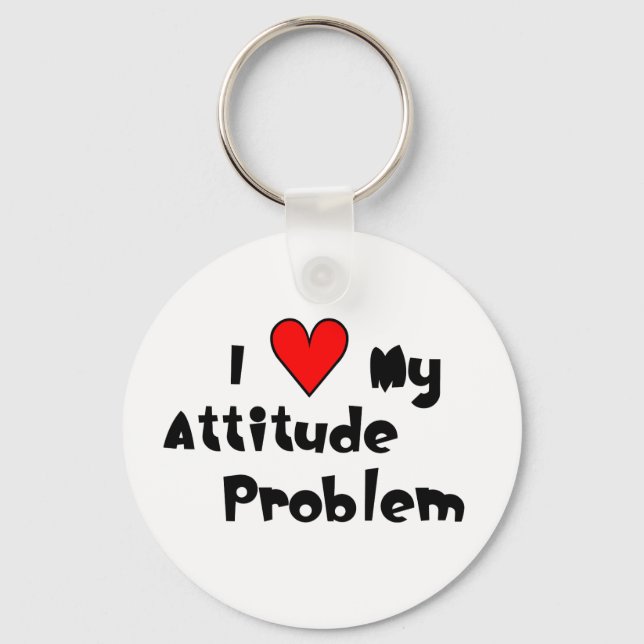 Chaveiro Ame o meu problema de atitude (Frente)