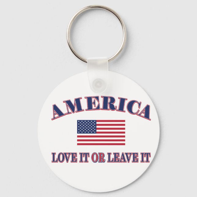 Chaveiro Ame os Estados Unidos ou Deixe-os (Frente)