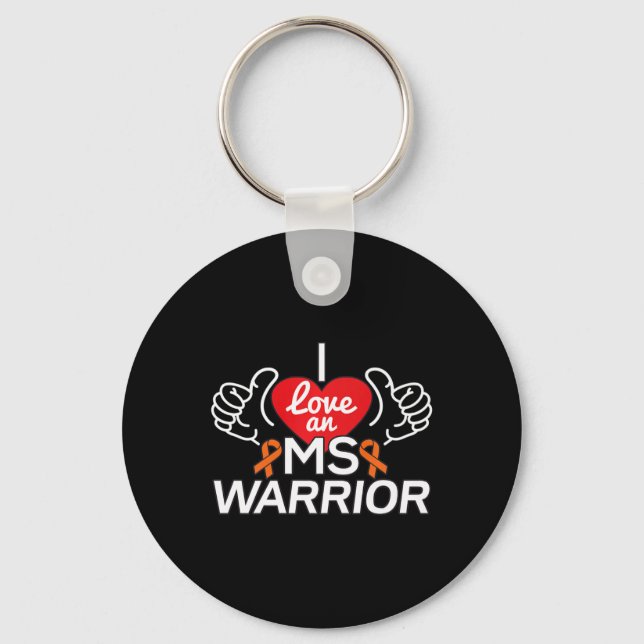 Chaveiro Ame Uma Esclerose Múltipla Sra. Warrior (Frente)