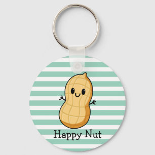 Chaveiro Amendoim de desenho animado Kawaii feliz – Noz sor