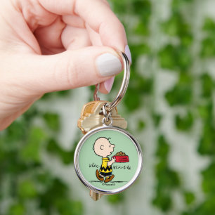 Chaveiro Amendoins Charlie Brown com o Snoopy's Dish
