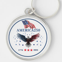Chaveiro AMERICA250 Independence Day 1776 - 2026