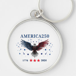 Chaveiro AMERICA250 Independence Day 1776 - 2026 