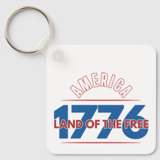 CHAVEIRO AMÉRICA 1776 TERRA DA LIBERDADE  