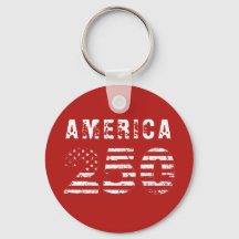 America 250 Anniversary Grunge Text Red