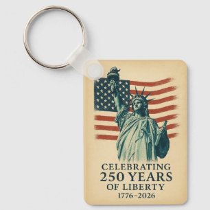 Chaveiro América 250 Anos Celebração Patriótica Liberdade
