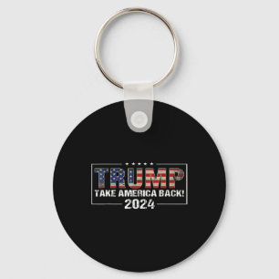 Chaveiro América Back American Flag Trump 2024 Men Women Gi