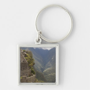 Chaveiro América do Sul, Peru, Machu Picchu. Ruínas de pedr