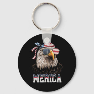 Chaveiro America Eagle Usa Flag 4 De Julho Merica Gift