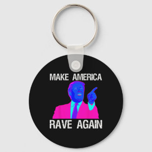 Chaveiro América Rave Novamente Engraçado Edm Trump