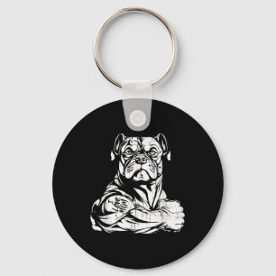 Chaveiro American Bully Biceps Tattoo Pet - Raça De Cachorr