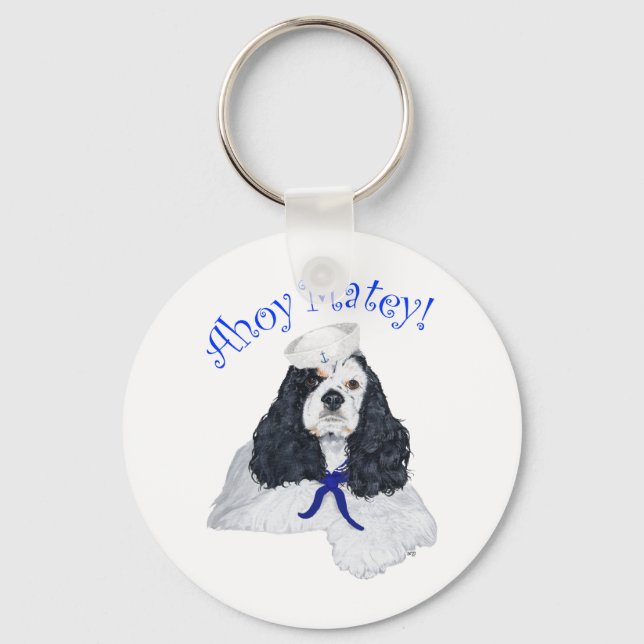 Chaveiro American Cocker Spaniel Marinheiro (Frente)