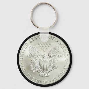 CHAVEIRO AMERICAN EAGLE SILVER DOLLAR*-CHAVEIRO