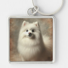 Chaveiro American Eskimo Dog