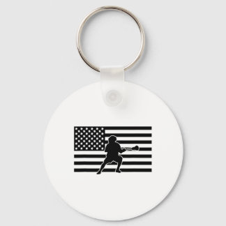 Chaveiro American Flag Lacrosse Roupa - Lacrosse