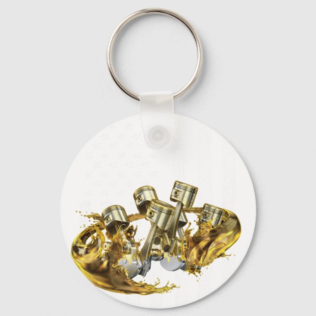 Chaveiro American Flag Piston Muscle Car 3 (Frente)