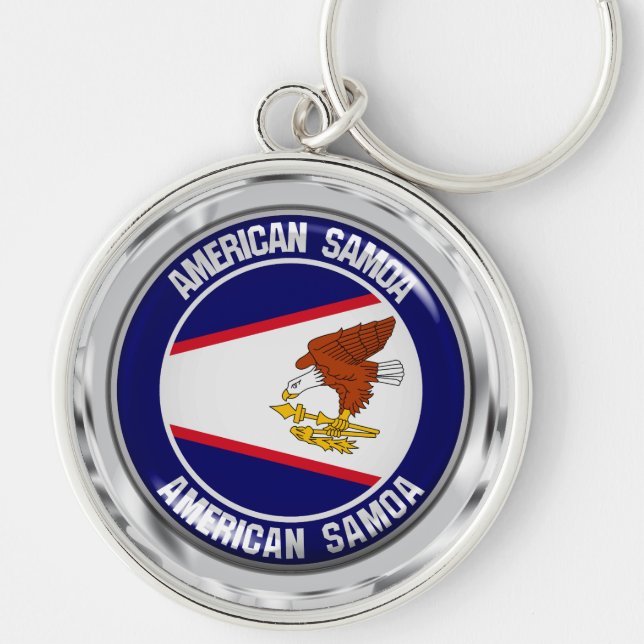 Chaveiro American Samoa Round Emblem (Frente)