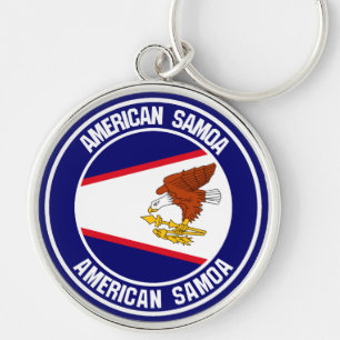 Chaveiro American Samoa Round Emblem