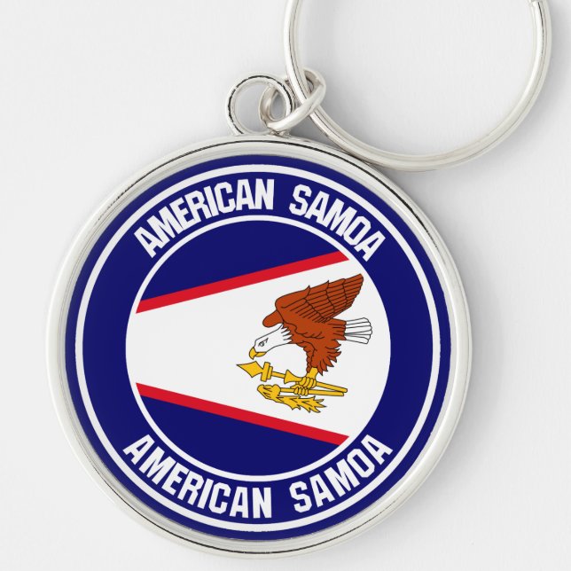 Chaveiro American Samoa Round Emblem (Frente)