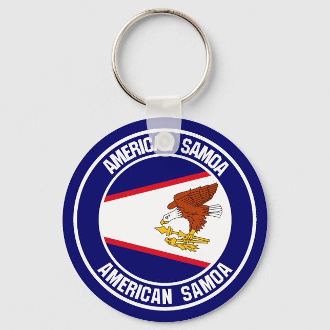 Chaveiro American Samoa Round Emblem (Frente)