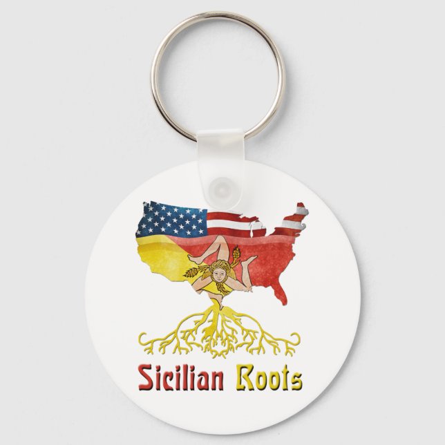 Chaveiro American Sicilian Roots Keyring (Frente)