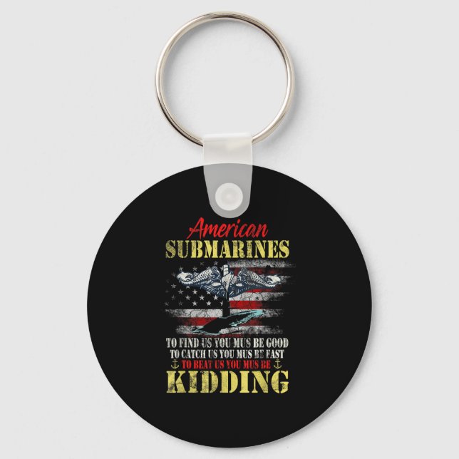Chaveiro American Submarines Veteran Kidding Silent Service (Frente)