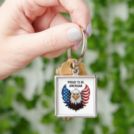 Chaveiro American USA Eagle Flag