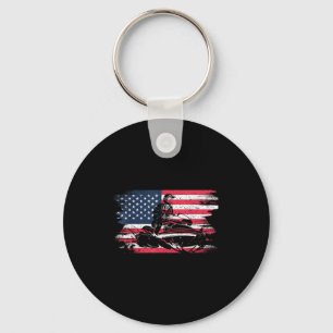 Chaveiro American Usa Flag Jet Ski Para Mulheres Homens