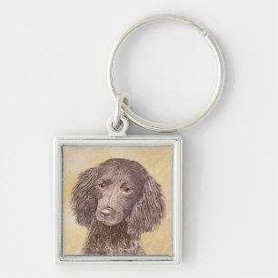 Chaveiro American Water Spaniel Painting - Arte Original de