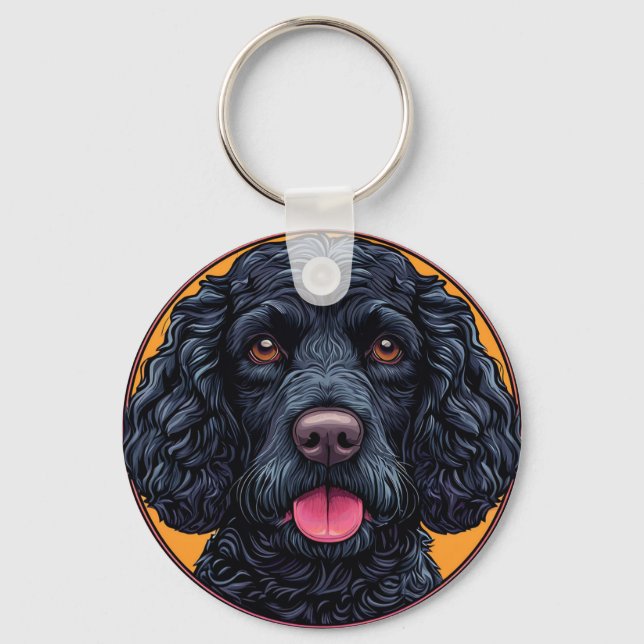 Chaveiro 🐶 American Water Spaniel Para Amante de Cachorro  (Frente)