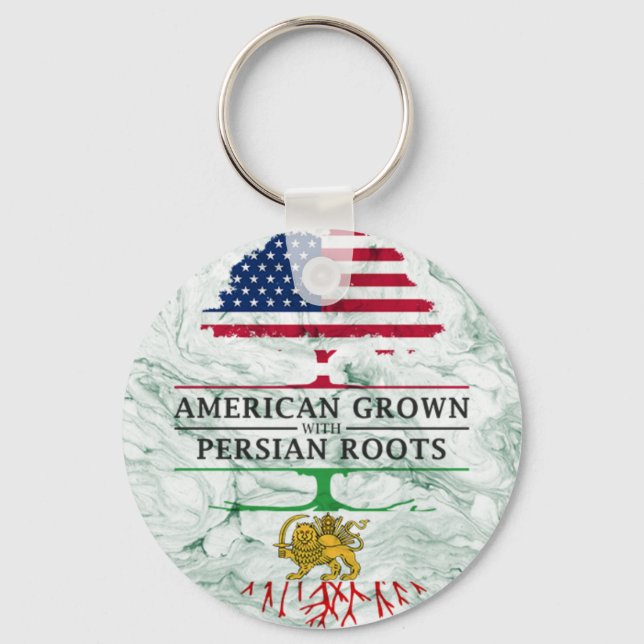 Chaveiro Americano cresceu com estilo de mármore roots pers (Frente)
