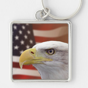 Chaveiro americano Flag & Eagle