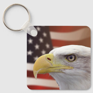 Chaveiro americano Flag & Eagle