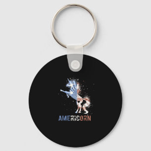 Chaveiro Americorn American Flag Tshirt Patriótica Unicorn