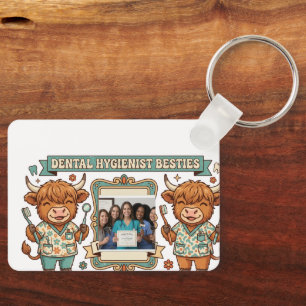 Chaveiro Amigas Higienistas Dentárias Personalizadas Vaca d