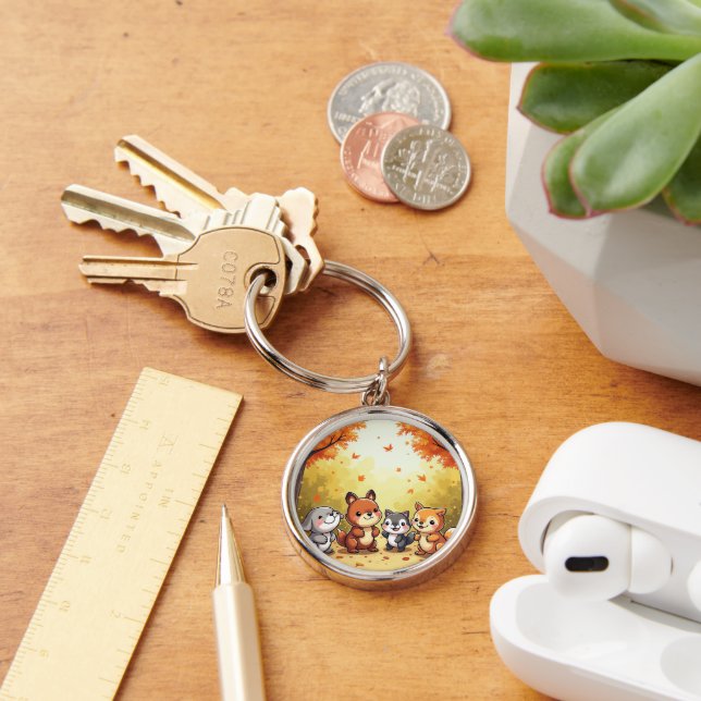 Chaveiro amigos bonitos da floresta (Mesa)