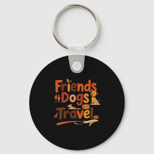 Chaveiro Amigos Divertidos Cães Viagem Aventura Viagem Féri