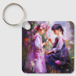 Chaveiro Amigos e Flores 2