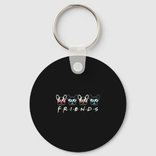 Chaveiro Amigos franceses Bulldog Lover Gift