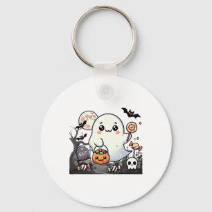 Chaveiro Amigos Loucos do Dia das Bruxas Fantasmas