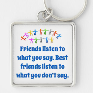 Chaveiro Amigos Ouvem O Que Você Diz - Cota De Amizade