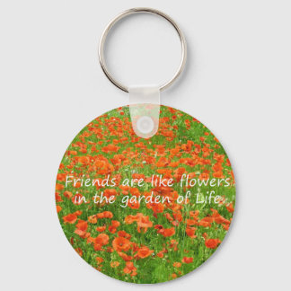Chaveiro Amigos São Como Flores