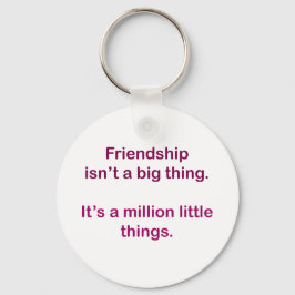 Chaveiro Amizade não é grande coisa.
