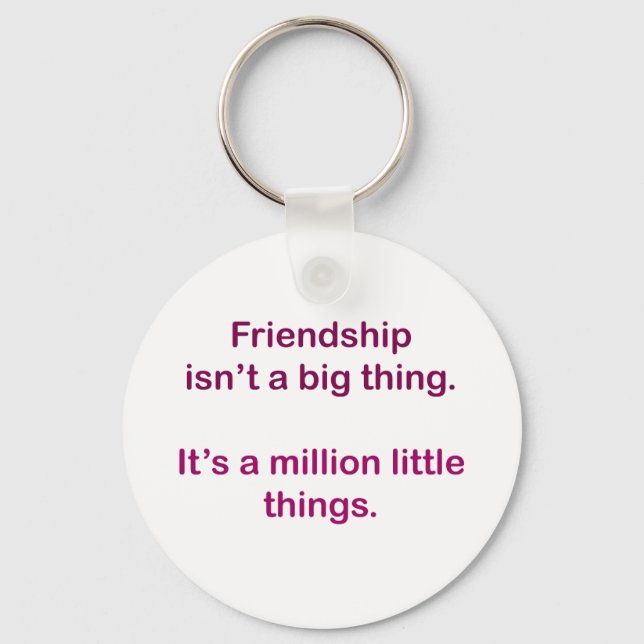 Chaveiro Amizade não é grande coisa. (Frente)