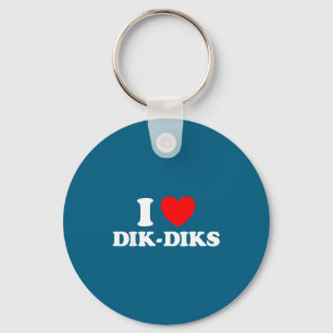 Chaveiro Amo Dikdik Fofo Animal Favorito Pequeno Antílope