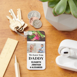 Chaveiro Amo-Te A Colagem De Fotografias De Pai