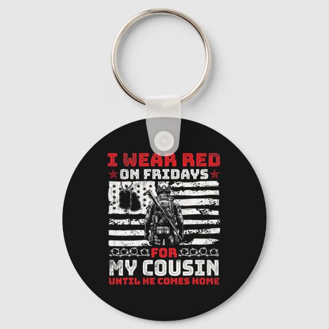 Chaveiro Amo, Visto Vermelho Às Sextas-Feiras Para O Meu Pr (Frente)