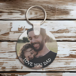 Chaveiro Amo você Pai, personalizada Cadeia de Chaves Fotog